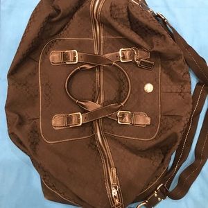 Coach Black Duffle Bag Overnight Bag